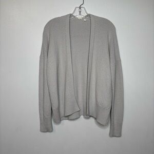 GAP Open Front Textured Knit Cardigan Women’s Small Gray
